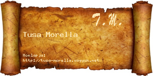 Tusa Morella névjegykártya
